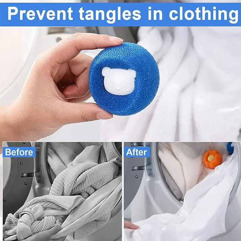 Pet Hair Reusable Ball Laundry Filter