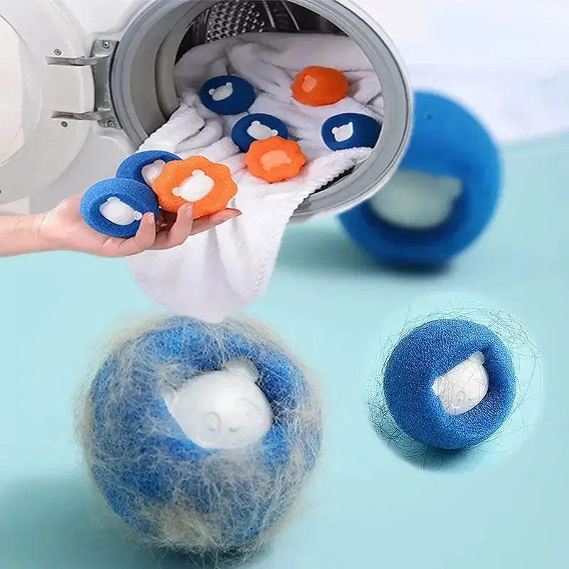 Pet Hair Reusable Ball Laundry Filter