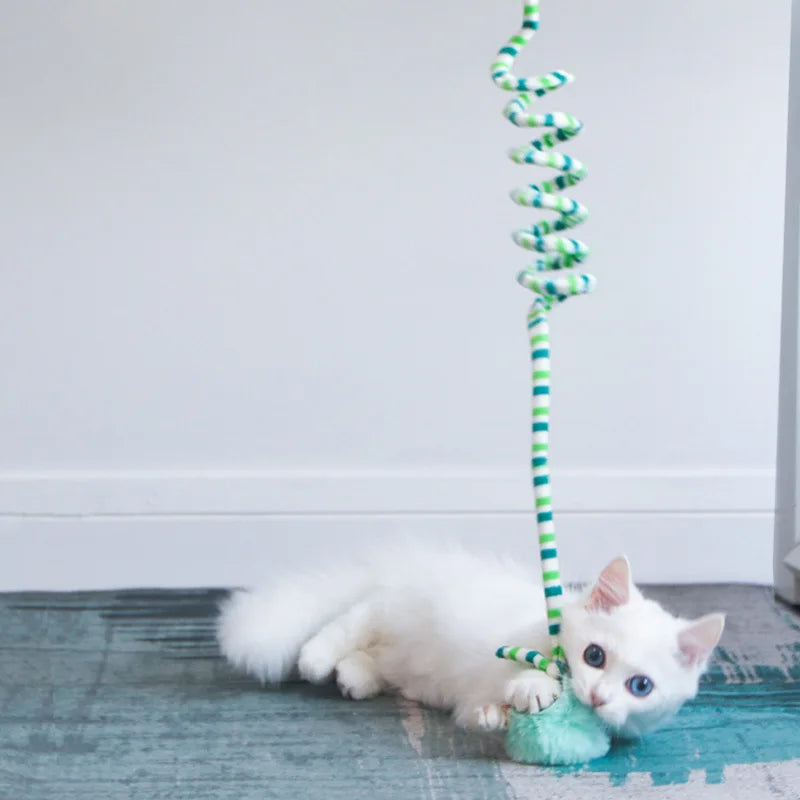 Interactive Cat Hanging Toy Simulation