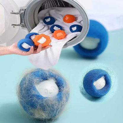 Pet Hair Reusable Ball Laundry Filter