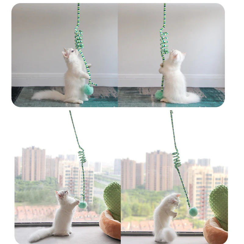 Interactive Cat Hanging Toy Simulation