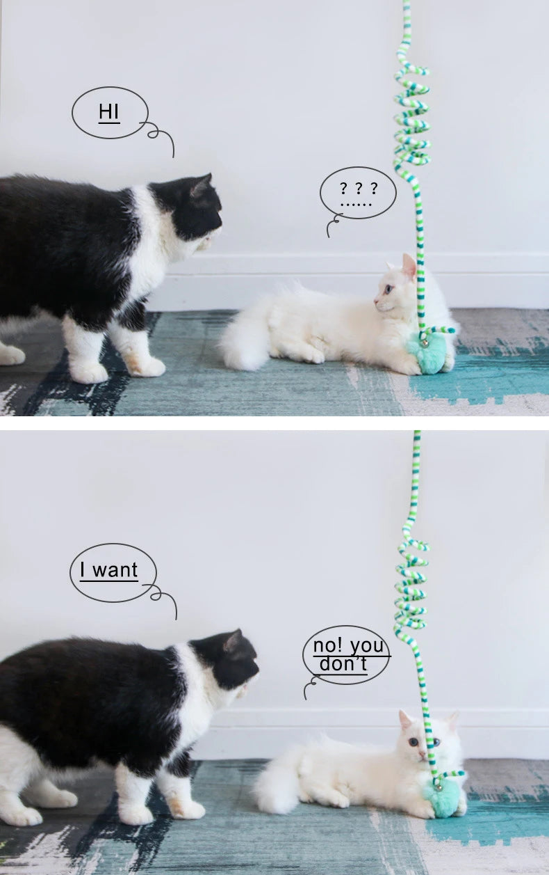 Interactive Cat Hanging Toy Simulation